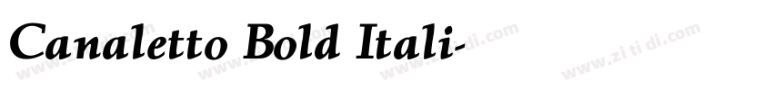 Canaletto Bold Itali字体转换 Canaletto Bold Itali字体转换